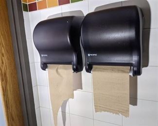 Two San Jamar Paper Towel Dispensers, 2 Eco Lab Soap Dispensers, Buyer Responsible For Removal