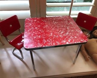 American Girl doll table and chairs