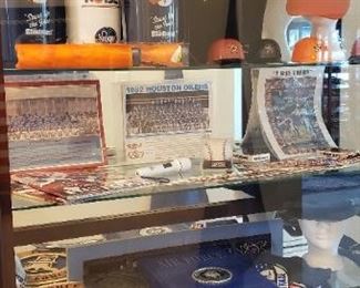 Astros, Houston Oilers, Texans memorabilia