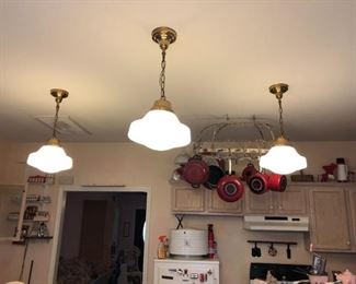 Vintage lights , maybe from a library or post office