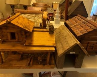 Vintage  well made birdhouses 