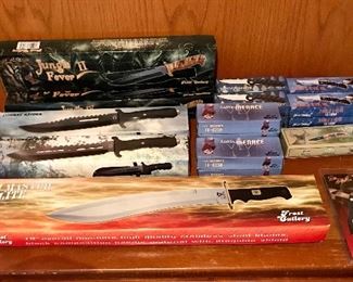 Large selection misc knives