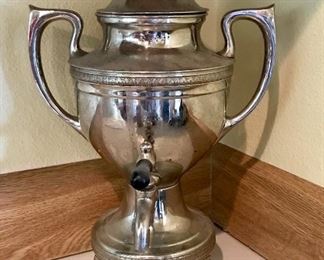 Silver plate coffee urn
