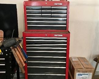 Craftsman rolling tool chest w/some tools