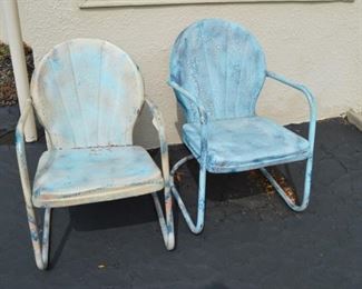 Retro lawn chairs