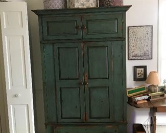 Nice, large, painted TV cabinet- lots of great storage