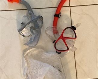 Mask and snorkels