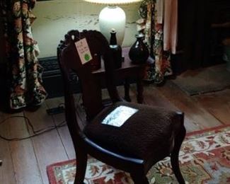 Beautiful early Rosewood carved chair
