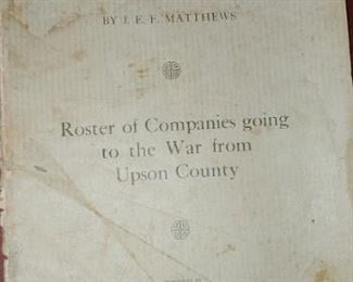 Roster of companies going to war from Upson County