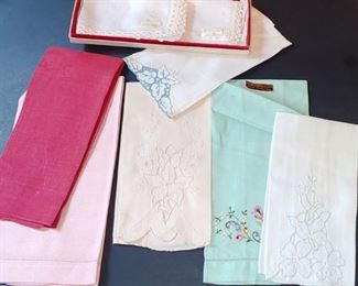 Vintage Lennon and Irish linen handkerchiefs