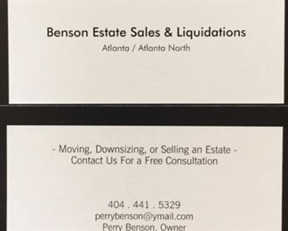 Benson Estate Sales Liquidation