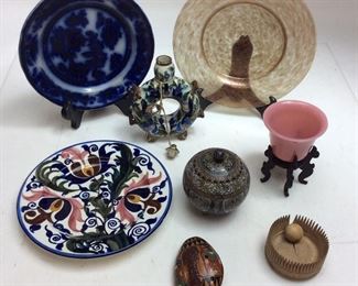 CLOISONNE AND ASSORTED HOME DECOR