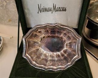 Nieman Marcus  silver plate dish 