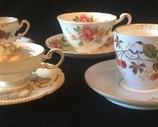 COLLECTION OF PORCELAIN TEACUPS