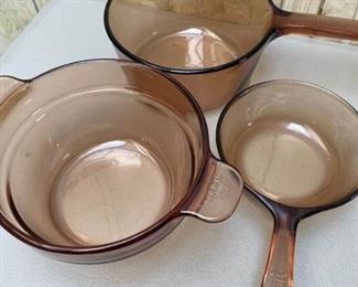 Brown Vision Corning Ware