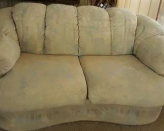 Cream Pastel Colored Love Seat