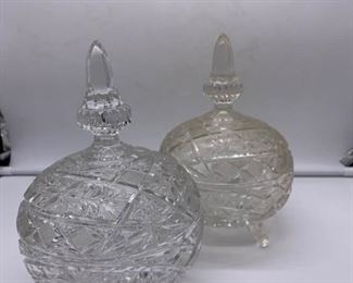 Crystal Footed Candy Dish