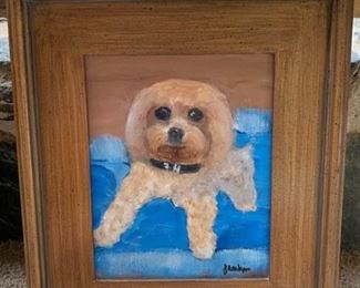 Dog Oil Painting