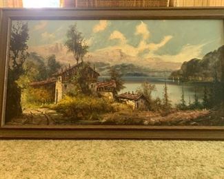 Framed Oil Painting