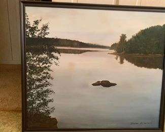 Lake Oil Painting