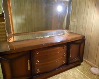 MidCentury Modern Dresser with Mirror