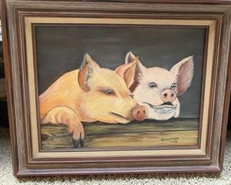 Painting of Pigs