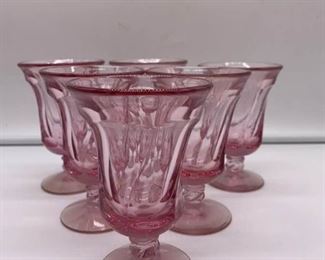 Small Vintage Pink Fostoria Glass Set