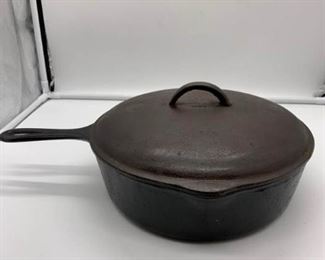 Vintage Cast Iron Deep Fryer with Lid