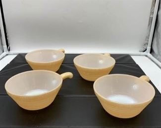 Vintage Fire King Beehive Cereal Bowls