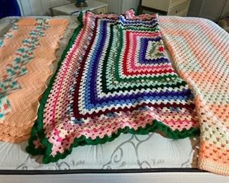 Vintage Crocheted Throws