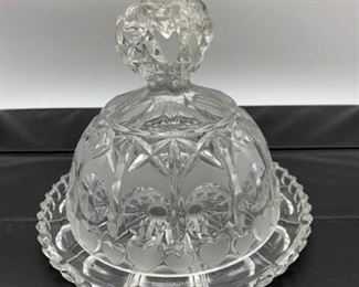 Vintage Lead Crystal Dish with Lid