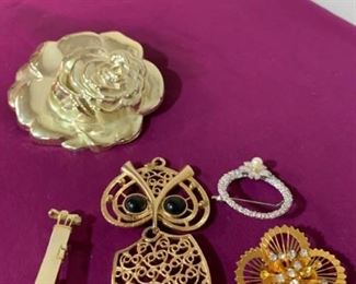 Brooches with Scarf Clip