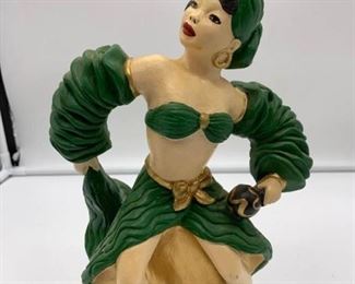 Ceramic Latino Dancing Girl Figurine