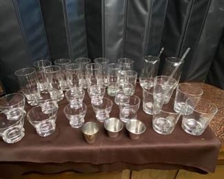 Collection of Bar Glasses Mixers