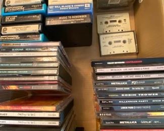 DVD, CD ,eight track, cassettes