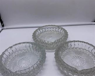 Heavy Crystal Ashtrays