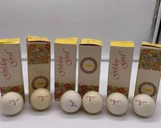 Vintage Golden Girl Golf Balls
