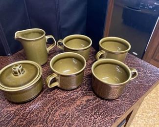 Vintage Green Pottery