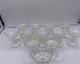 Vintage Luminarc Crystal Glasses