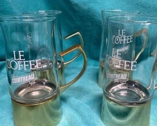 Vintage LeCoffee Cointreau Expresso Cups