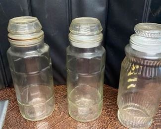 Vintage Mr Peanut jars