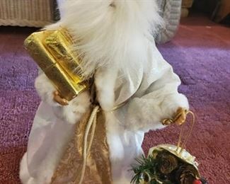 Santa Tree Topper with Presents and Bag