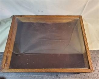 Wooden Framed Jewelry Display Case 22in x 17 in