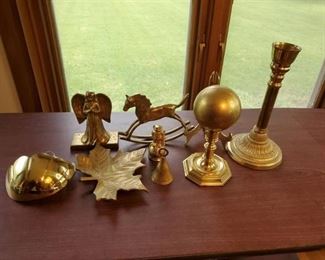 Lot of 8 Solid Brass Decorative Pieces
