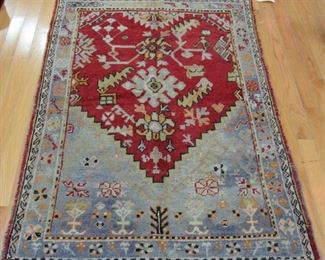 Antique And Finely Hand Woven Turkish Oushak