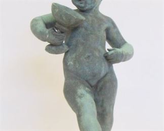 Antique Patinated Bronze Putti