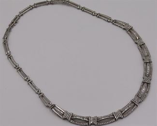 JEWELRY kt White Gold and Diamond Necklace