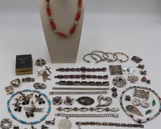 JEWELRY Large Lot of Sterling Jewelry