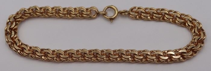 JEWELRY Signed Tiffany kt Gold Link Bracelet