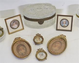Lot Of Assorted Antique Cabinet Items